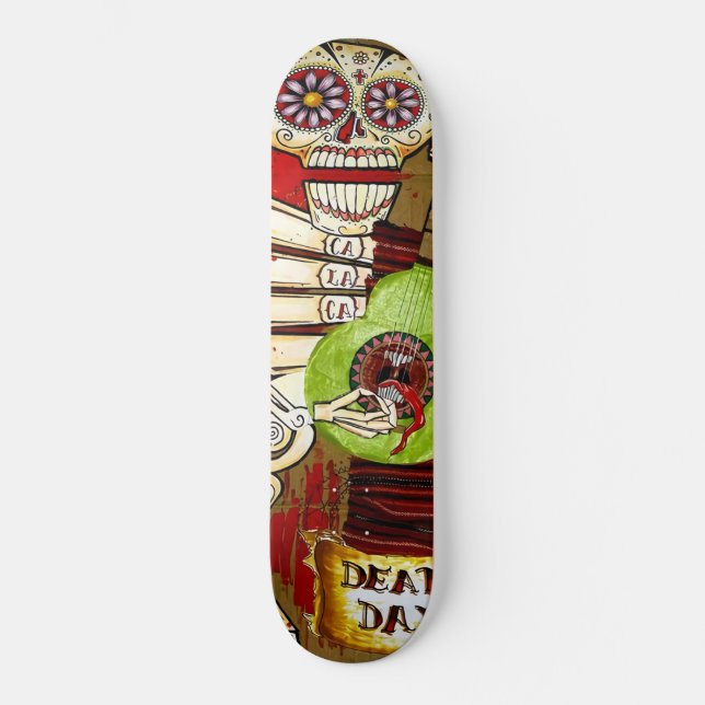 Skateboard Jour du squelette mort (Recto)