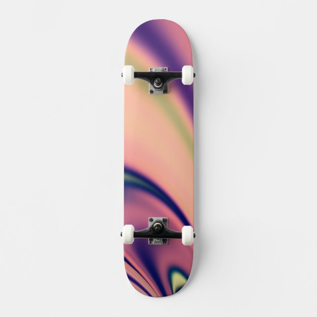 Skateboard Jours pastel fractal (Recto)
