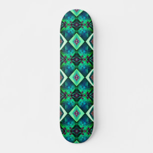 Skateboard Joyau de cristal Green Emerald Gemstone May Annive