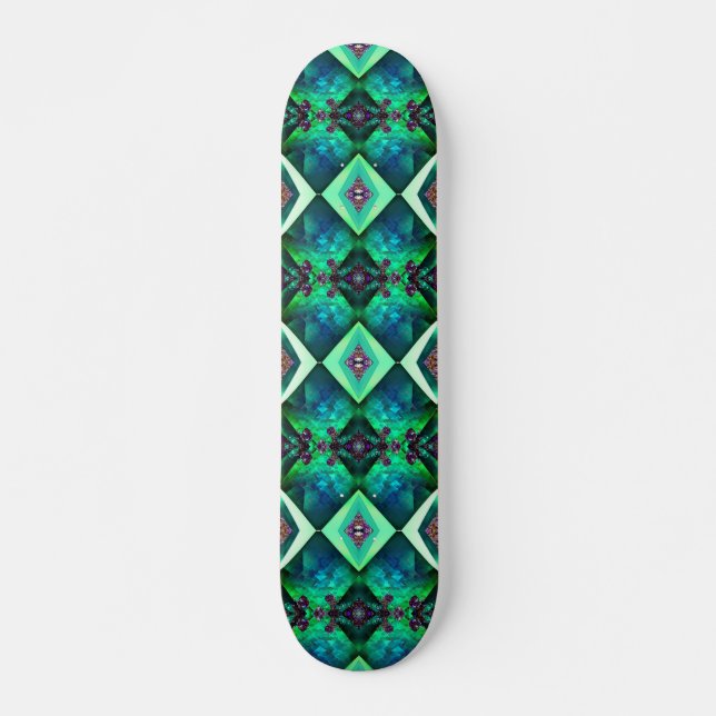 Skateboard Joyau de cristal Green Emerald Gemstone May Annive (Devant)