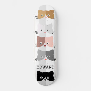 Skateboard Joyeux chatons curieux