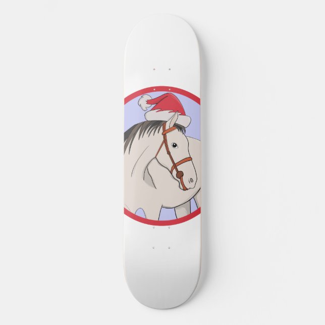 Skateboard Joyeux Cheval de Noël (Recto)