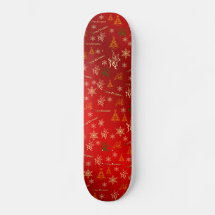 Skateboard joyeux noël