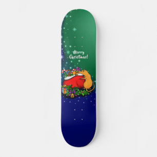 Skateboard Joyeux Noël avec Rat Prince