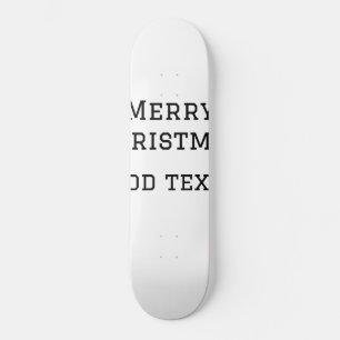 Skateboard Joyeux Noël simple minimum ajouter nom modèle de t