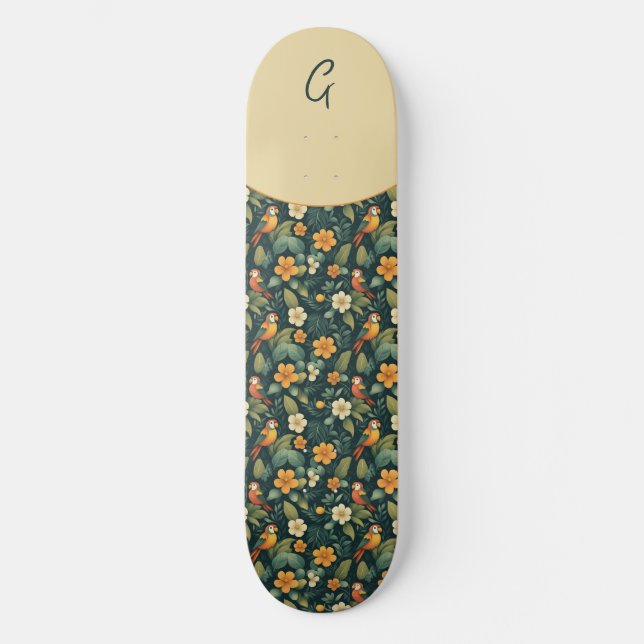 Skateboard Jungle de perroquets (Recto)