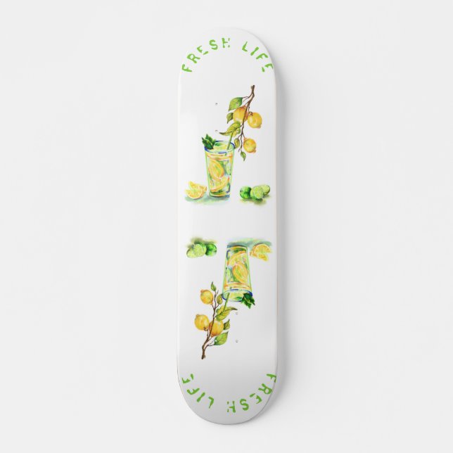 Skateboard Jus de citron frais Cool Boire Lemonade Summer Par (Devant)