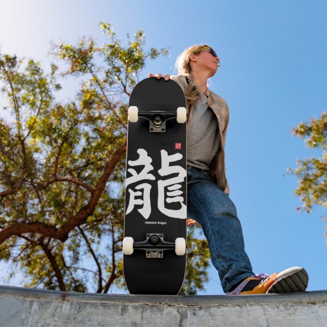 Skateboard Kanji - dragon japonais - (Extérieur 1)