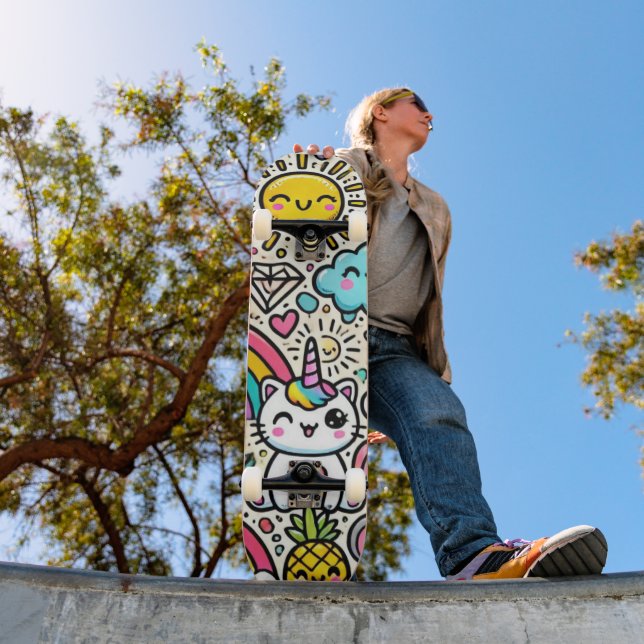 Skateboard Kawaii (Extérieur 1)