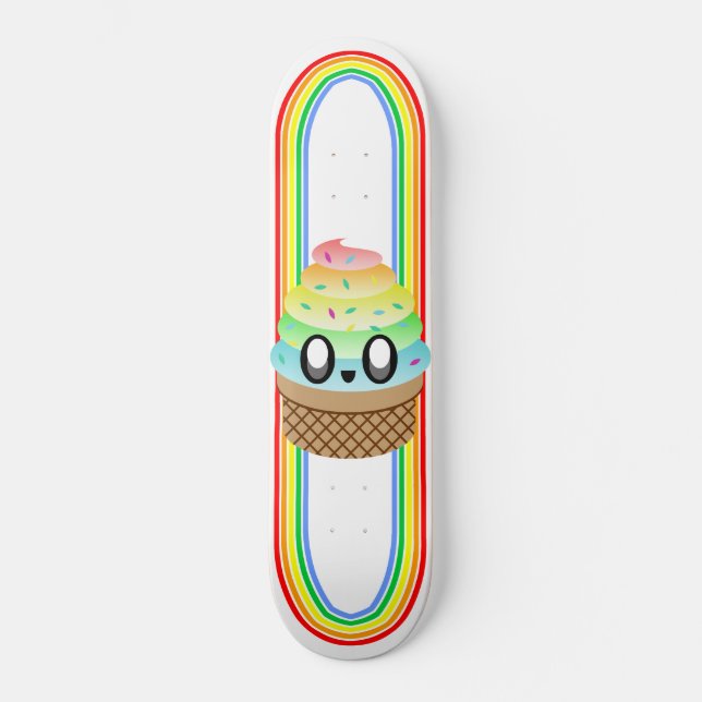 SKATEBOARD KAWAII CRÈME DE GLACE CONE PLANCHE DÉLICIEUSE PONT (Recto)