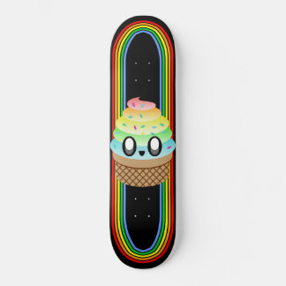 Skateboard Kawaii Rave Ice Cream Cone