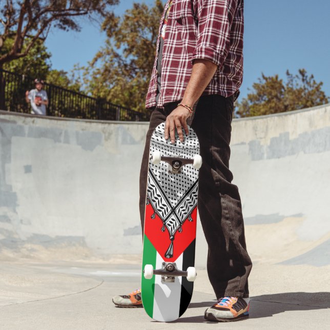 Skateboard Keffiyeh Écharpe palestinienne tissu traditionnel (Extérieur 2)