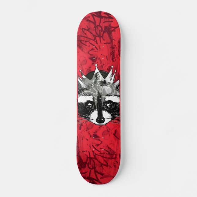 Skateboard King Raccoon (Recto)