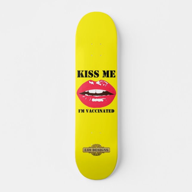 skateboard "KISS ME" (Devant)