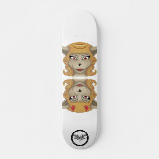 Skateboard Kitty diable ange animal mignon illustration