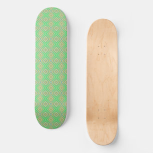 Skateboard Kiwi Lime Green Alternative Motif diamant