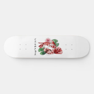Skateboard Koi Fish Style japonais Script Art oriental