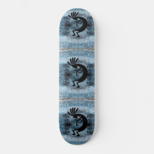 Skateboard Kokopelli Desert Mosaic Blue