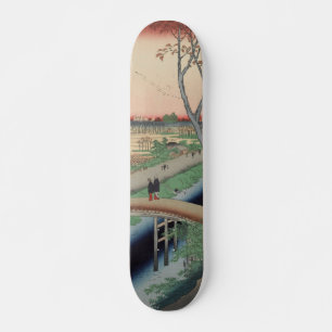 Skateboard Koume Embankment Vintage Ukiyo-e Japanese