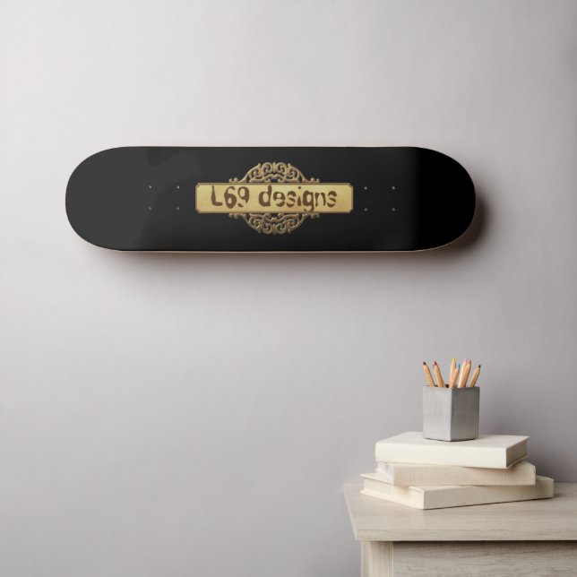 SKATEBOARD L69 CONÇOIT UNE BANNIÈRE D'OR (Art mural (Horz))
