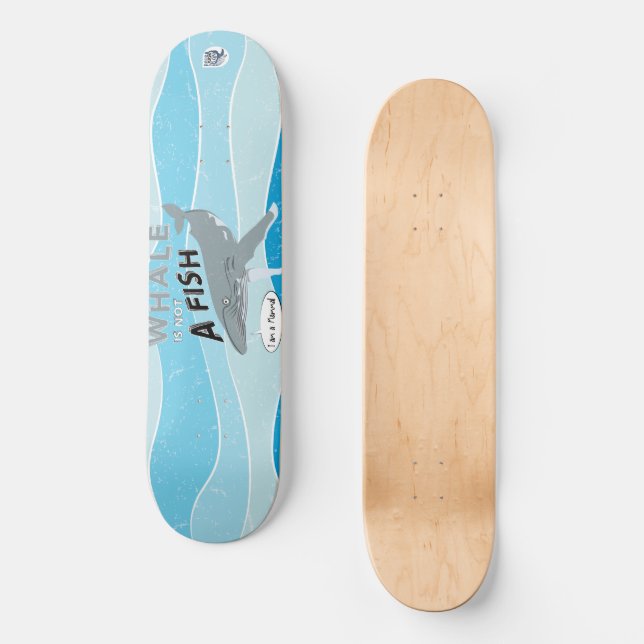 Skateboard La baleine n'est pas un poisson (Recto)