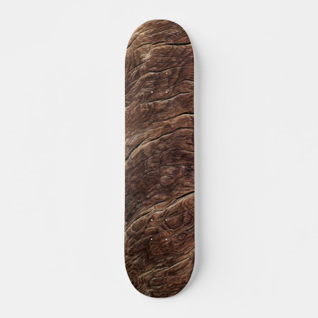 Skateboard La beauté du bois brûlé (Devant)