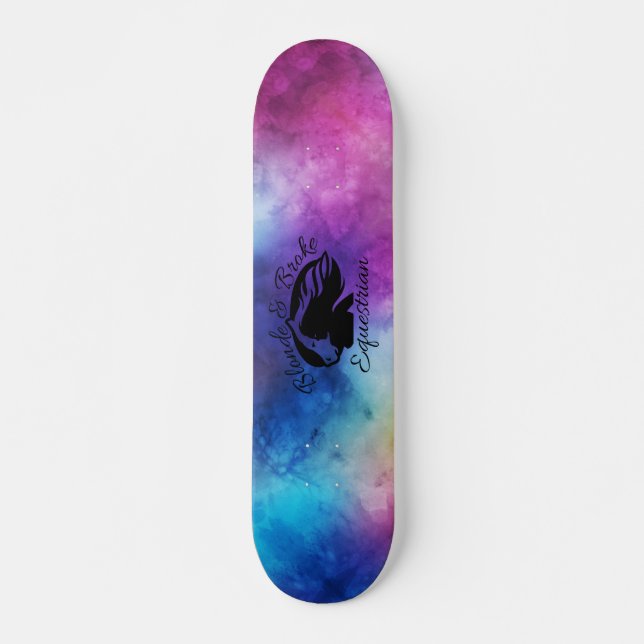Skateboard La blonde et a cassé - planche à roulettes - le (Devant)