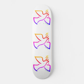 Skateboard La colombe de la paix