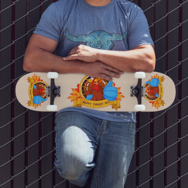 Skateboard La conception amusante de Thanksgiving de style ca (Extérieur 3)