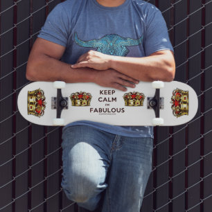 Skateboard La couronne dorée rouge de SlipperyJoe's reste cal