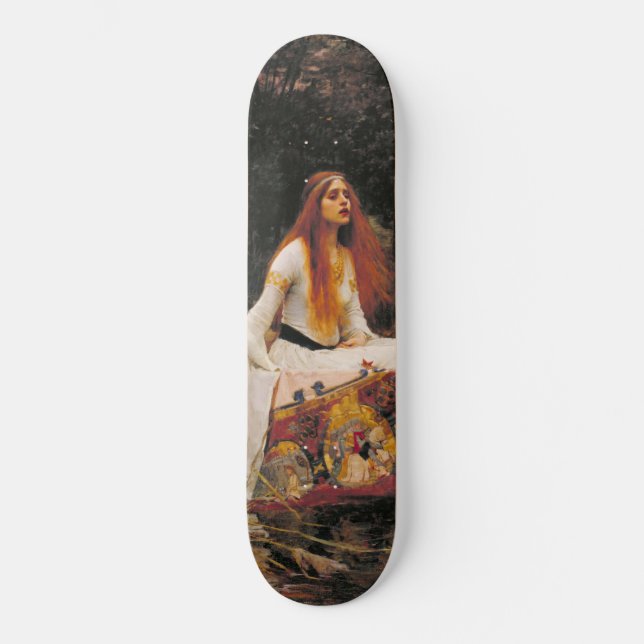 Skateboard La Dame de Shalott (Beauté médiévale) (Recto)