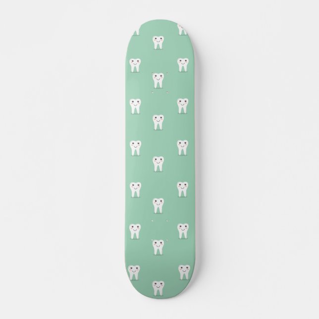 Skateboard La dent heureuse de Kawaii (Devant)