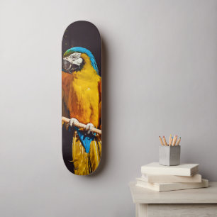 Skateboard La faune des oiseaux jaunes Joli Macaw