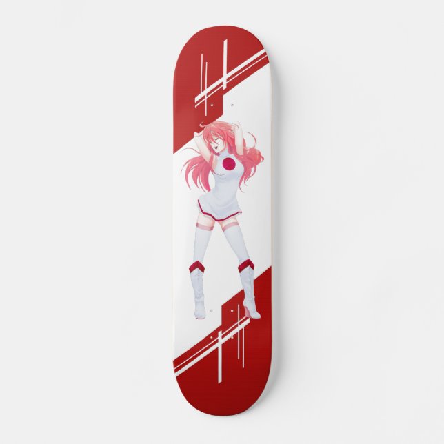 Skateboard La fille d'Anime du Japon Manga s'est habillée (Recto)