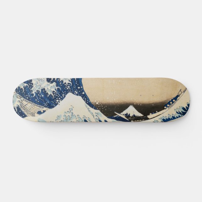 Skateboard La Grande Vague au large de Kanagawa par Hokusai (Horz)