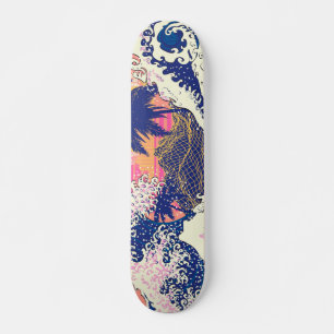 Skateboard La grande vague des kanagawa et des palmiers