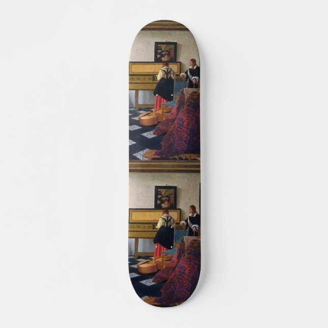 Skateboard La leçon de musique de Johannes Vermeer (vers 1663 (Devant)