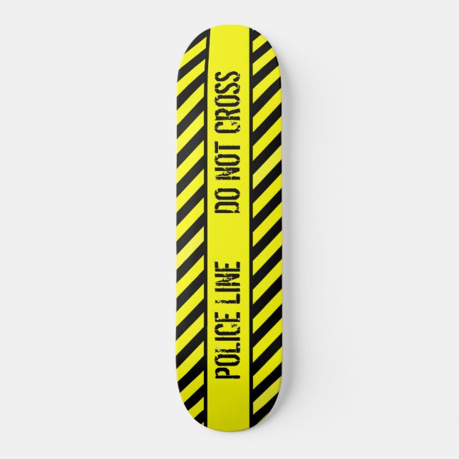 Skateboard la ligne de police ne traverse pas (Recto)