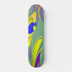 Skateboard La magie de l'été, 3D Art Abstrait