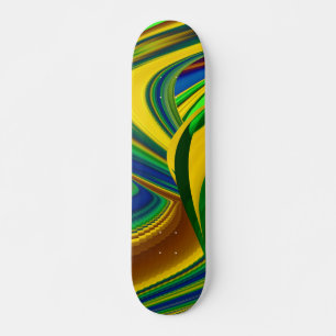 Skateboard La magie de l'été, 3D Art Abstrait