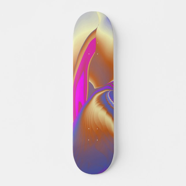 Skateboard La magie de l'été, 3D Art Abstrait (Devant)