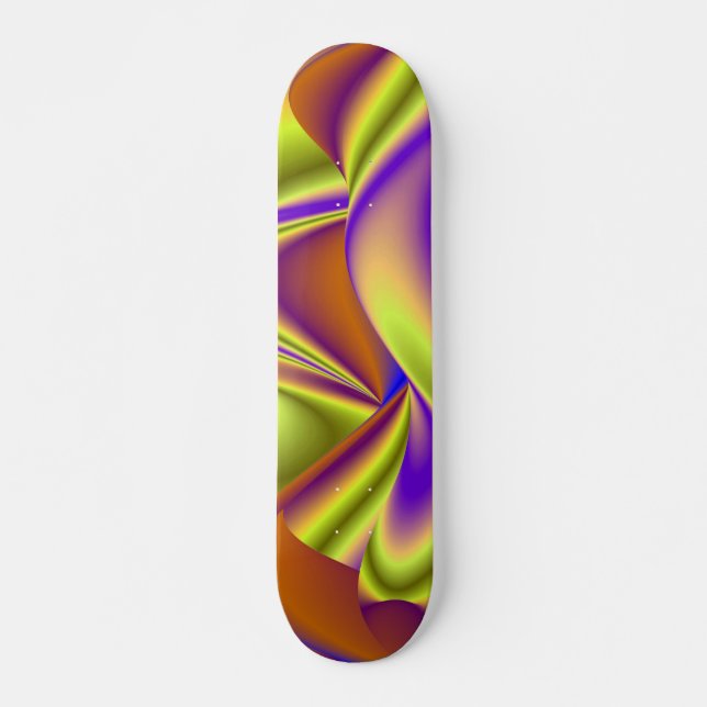 Skateboard La magie de l'été, 3D Art Abstrait (Devant)
