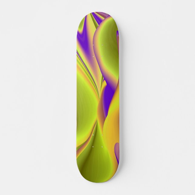 Skateboard La magie de l'été, 3D Art Abstrait (Devant)