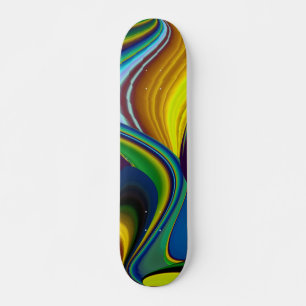 Skateboard La magie de l'été, 3D Art Abstrait