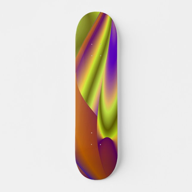 Skateboard La magie de l'été, 3D Art Abstrait (Devant)