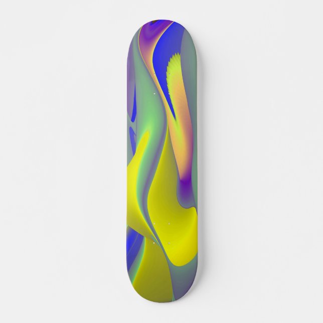 Skateboard La magie de l'été, 3D Art Abstrait (Devant)