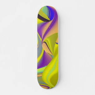 Skateboard La magie de l'été, 3D Art Abstrait