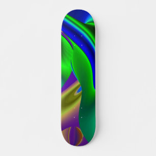 Skateboard La magie de l'été, 3D Art Abstrait