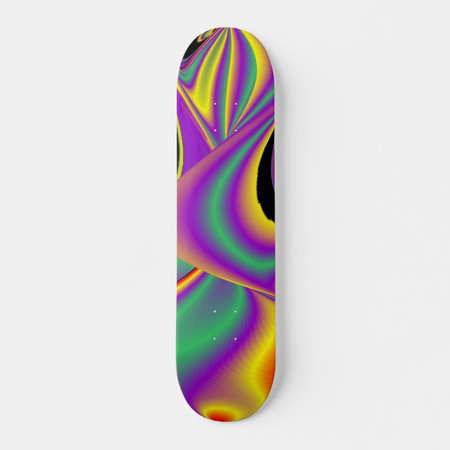Skateboard La magie des couleurs, Rainbowart 3D Abstrait (Devant)