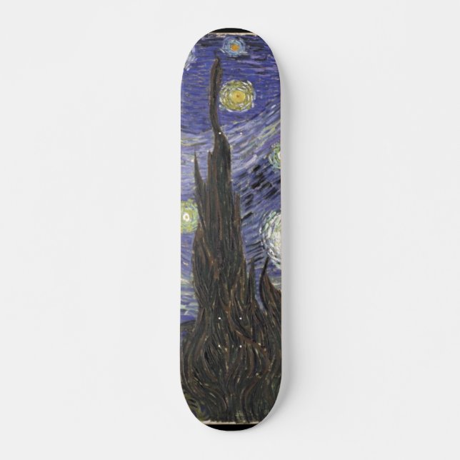 Skateboard La nuit étoilée de Van Gogh (Devant)